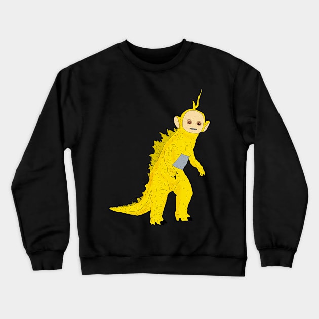 Godzillaa-laa Crewneck Sweatshirt by Pretty Weird